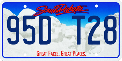 SD license plate 95DT28