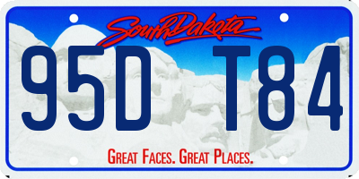 SD license plate 95DT84