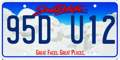 SD license plate 95DU12