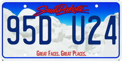SD license plate 95DU24