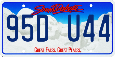 SD license plate 95DU44