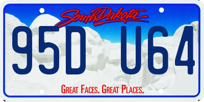 SD license plate 95DU64