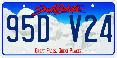 SD license plate 95DV24