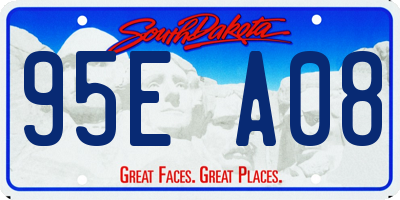 SD license plate 95EA08