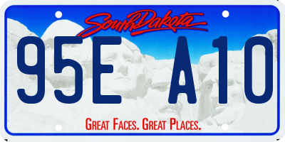 SD license plate 95EA10