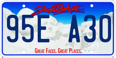 SD license plate 95EA30