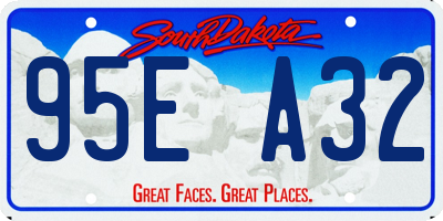 SD license plate 95EA32