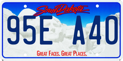 SD license plate 95EA40