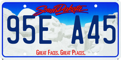 SD license plate 95EA45
