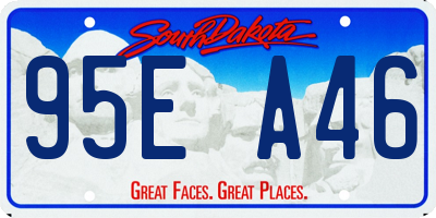 SD license plate 95EA46