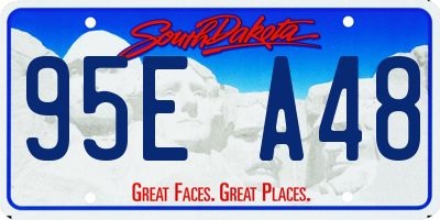 SD license plate 95EA48