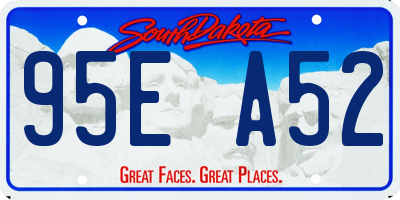 SD license plate 95EA52