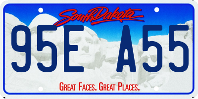 SD license plate 95EA55