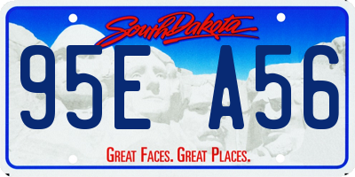 SD license plate 95EA56
