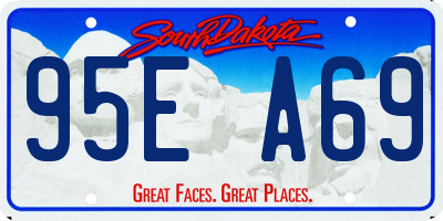 SD license plate 95EA69