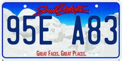 SD license plate 95EA83