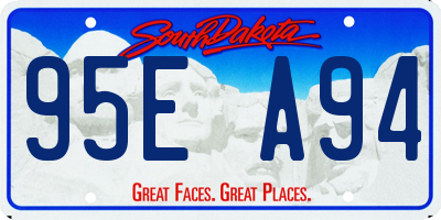 SD license plate 95EA94