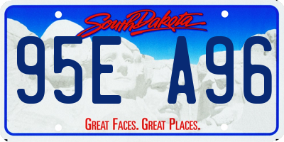 SD license plate 95EA96