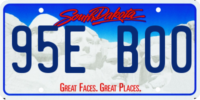 SD license plate 95EB00