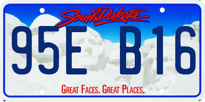 SD license plate 95EB16