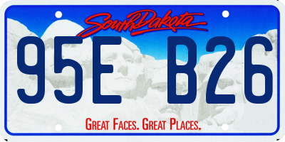 SD license plate 95EB26