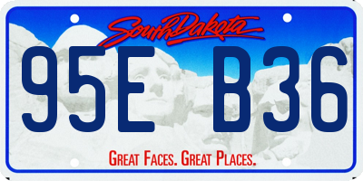 SD license plate 95EB36