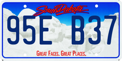 SD license plate 95EB37