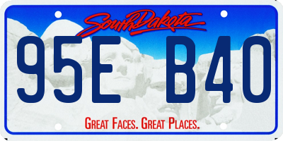 SD license plate 95EB40