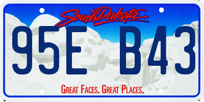 SD license plate 95EB43
