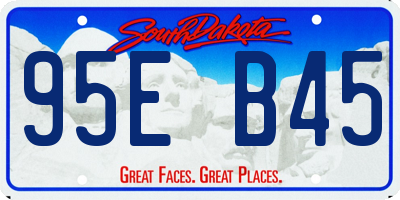 SD license plate 95EB45
