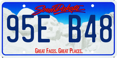 SD license plate 95EB48
