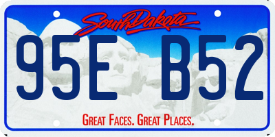 SD license plate 95EB52