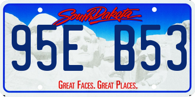 SD license plate 95EB53