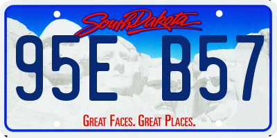 SD license plate 95EB57