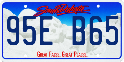 SD license plate 95EB65