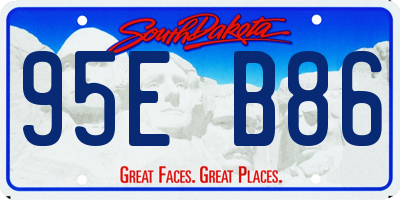 SD license plate 95EB86