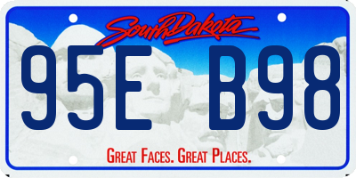 SD license plate 95EB98