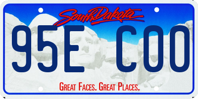 SD license plate 95EC00