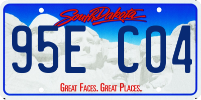 SD license plate 95EC04