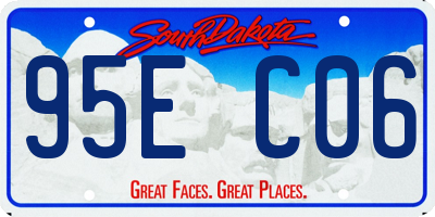 SD license plate 95EC06