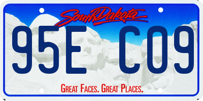 SD license plate 95EC09