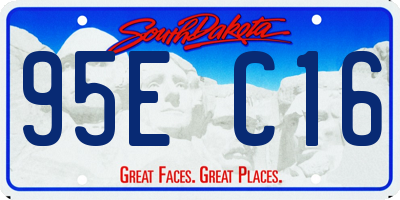 SD license plate 95EC16