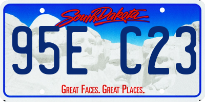 SD license plate 95EC23