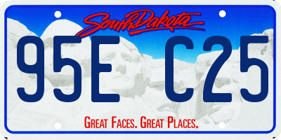 SD license plate 95EC25