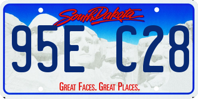 SD license plate 95EC28