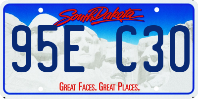 SD license plate 95EC30