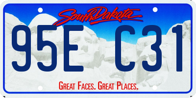 SD license plate 95EC31