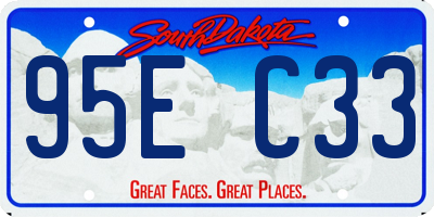 SD license plate 95EC33