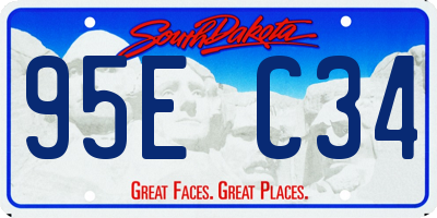 SD license plate 95EC34