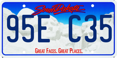 SD license plate 95EC35